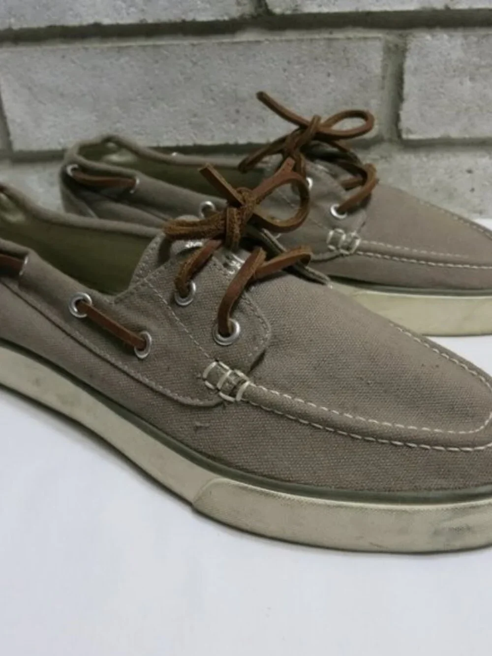 Polo Ralph Lauren Lander Canvas Boat Shoes Men's Casual Footwear Shoes Sz 8.5